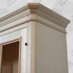Credenza Cristalliera Grezza 2 Ante in Legno