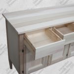 Credenza grezza 3 ante e 3 cassetti