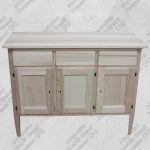 Credenza grezza 3 ante e 3 cassetti