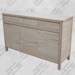 Credenza Grezza 3 Ante 3 Cassetti Massello