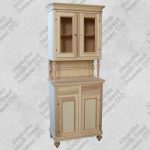 Credenza Cristalliera Grezza 2 Ante in Legno