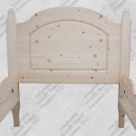 Letto singolo grezzo massello