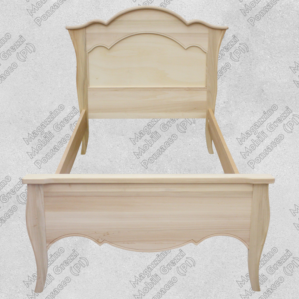 Letto Singolo Grezzo Country Letto Singolo Grezzo Country