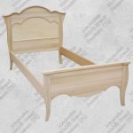Letto Singolo Grezzo Country