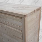 Credenza Grezza 3 Ante 3 Cassetti Massello