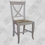 Sedia Grezza da Cucina Schienale a X