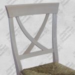 Sedia Grezza da Cucina Schienale a X