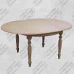 Tavolo Grezzo Rotondo Gambe Tornite