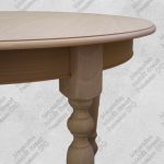 Tavolo Grezzo Rotondo Gambe Tornite