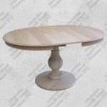 Tavolo Rotondo Grezzo con Base Unica