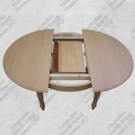 Tavolo Grezzo Rotondo Gambe Tornite