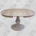 Tavolo Rotondo Grezzo con Base Unica