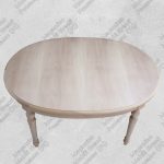 Tavolo Ovale Grezzo Allungabile Gambe Tornite