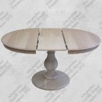 Tavolo Rotondo Grezzo con Base Unica