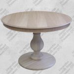 Tavolo Rotondo Grezzo con Base Unica
