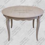 Tavolo rotondo grezzo allungabile