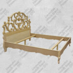 Letto barocco grezzo